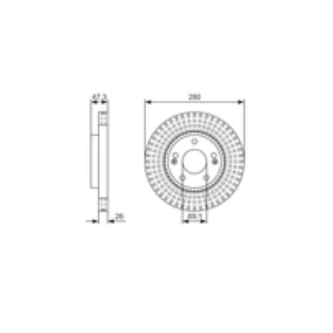 Bosch Front Brake Disc